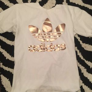 adidas rose gold t-shirt